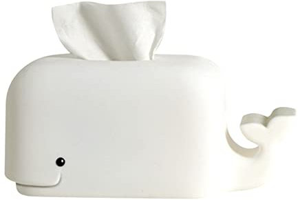 ikasus Kosmetiktücherbox - Taschentuchbox mit Phone Holder - Cartoons Tücherbox Whale Model Tissue Box Papierhandtuch Box Container für Home Office Auto Cover Hotel Restaurant Dekoration