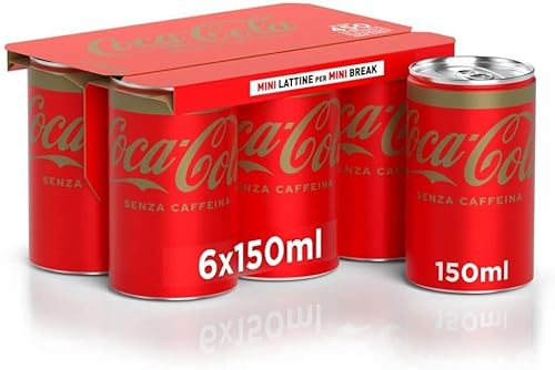 72x Coca Cola mini Senza Caffeina dosen kohlensäurehaltiges Getränk 150ml Koks Ohne Koffein Softdrink kaffeinfrei