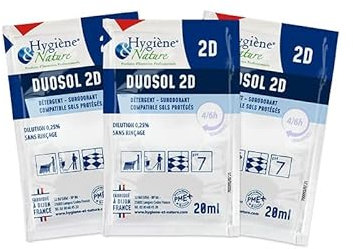 Dosettes 2D Détergent Surodorant DUOSOL Fraise | carton de 250 dosettes de 20ml