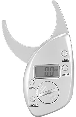 Body Fat Caliper, Digital LCD Screen Display High Accuracy Battery Powered Body Fat Measurement, Portable Body Fat Monitors for Athletic Women/Men Body Monitoring