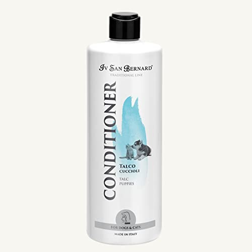 Talkschampo för valpar - schampo för katter och hundar - 500 ml - bidrar till en mild och renande åtgärd - perfekt för manteln hos unga djur - IV San Bernard