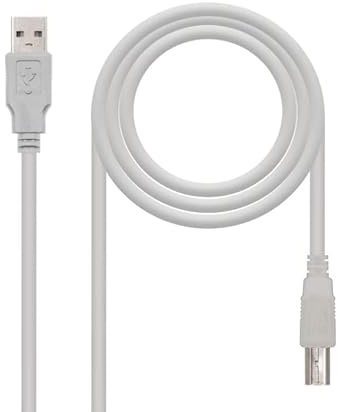 CABLE USB 2.0 IMPRESORA TIPO A/M-B/M 3.0 M, alta velocidad, transferencias fiables; conecta impresoras a PC para impresión eficiente.