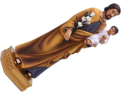 Operitacx St -Josephs-Statue Aus Harzstatue Katholische Religiöse Dekoration Für Kirchendekoration Langlebig Und Bruchfest