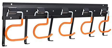 DOITOOL Werkzeug-wandhalter Aus Kunststoff Und Metall Mit Rutschfesten Pvc-haken Zum Aufhängen Von Besen Schaufeln Rechen Und Anderen Gartengeräten in Garage Keller Oder Schuppen