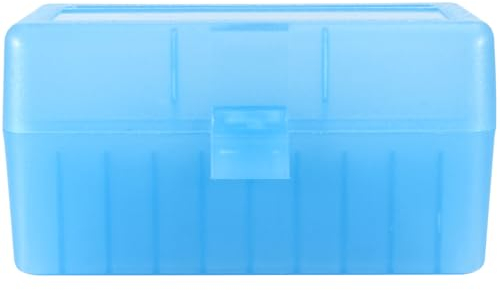 Prothens Munitionsbox Kunststoff Stapelbar Aufbewahrung Munitionskiste,blau(50 Schuss)-15 * 7.5 * 8cm