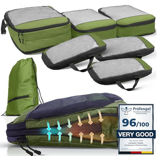 Compression Packing Cubes Set - Packwürfel Koffer Organizer Set Kompression