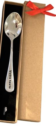 cuillères personnalisées - mot phrase prénom lettre initiale symbole au choix -cadeau gravé - gravure au choix- cuillères à thé - café - cadeau original- avec boite cadeau