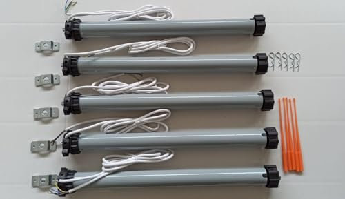 Motori per tapparella elettrica 40 kg - 20 Nm 5 PEZZI Silenziosi Automazione Tapparella Avvolgibile Motori completo di accessori e istruzioni