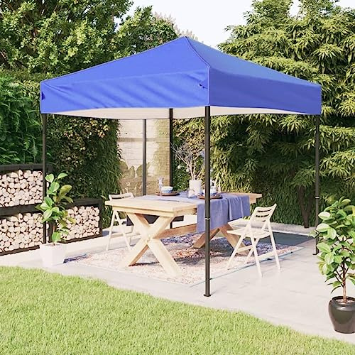 ShGaxin Carpa para Fiestas Plegable, Casas Prefabricadas, Cenadores para Jardin, Pergola, Carpas para Exteriores, Muebles De Jardin, Azul 3x3 m