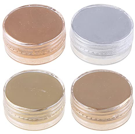 CHIZISX Perlglanz-Pulver, 4 Farben, Metall, Brozne, goldenes Perlenpulver, Epoxidharz, Farbstoff, Marmor, Metallic-Pigment, Harzfarbe, Schmuckherstellung