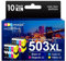 GPC IMAGE 503XL Patronen Kompatible für Epson 503XL Multipack 503 XL 503 für Epson XP 5200 Druckerpatronen XP5200 WF 2960 WF-2960DWF WF2960 WF2960WDF WF-2965 WF2965 WF-2965DWF XP-5205 (10er-Pack)