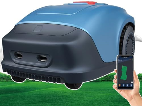 伟 祥 Automatic Robot Lawn Mower, Higher Efficiency of Auto Path Planning, APP Control, Self-Charging, 33% Slope, Cut Height 0.78-1.97, All-Wheel Drive, Multi-Zone Management