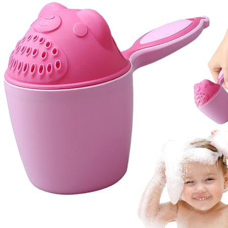 Baby Haarwaschbecher, Badebecher Zum Ausspülen Der Haare, Baby-Badespülbecher, Bär-Shampoo-Becher, Cartoon-Baby-Spülbecher, Baby-Haarwaschbecher, Augenschutz, Niedlicher Tierbecher Für Kinder