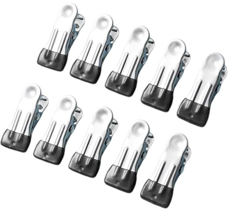 10pcs Towel Holders For Outdoor Use Stainless Steel Heavy Duty Clothes Pins Holders Easy To Carry Metal Clothespins