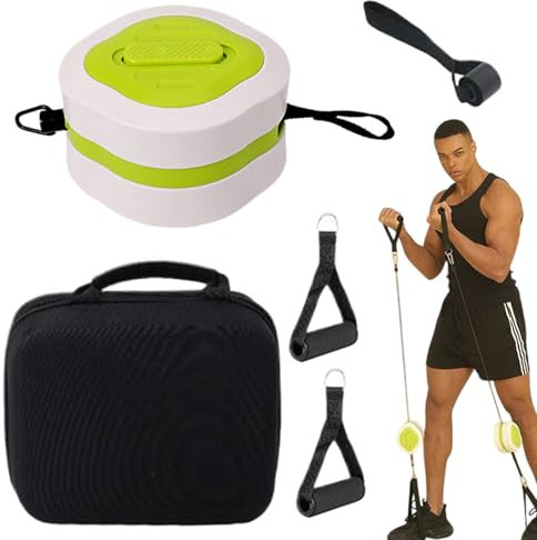 Moxeupon Tubos de ejercicio con asas, bandas de ejercicio con asas, banda de ejercicio de cuerpo entero, equipo de entrenamiento muscular, tubos de fitness para piernas y pectorales