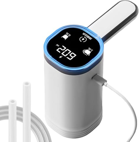 Erogatore D'Acqua Elettrico | Strumento Per Bevande Portatile Con Touchscreen Automatico E Ricaricabile USB | Distributore per Bottiglie d'Acqua | per Casa Cucina Campeggio Picnic Esterni Tendenza Top