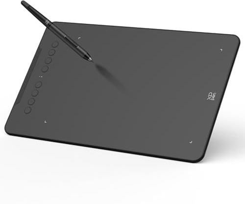XPPen Deco MIni7W v2 trådlös 7-tums grafisk surfplatta med penna till 16K | 16K trycknivåer, Bluetooth-anslutning, 8 snabbtangenter, kompatibel med Windows macOS Android ChromeOS Linux