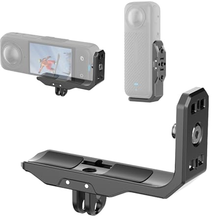 YicDofu Vertikal horisontell fotografering snabbfrigörande L-fäste i metall för Insta360 X4 X5, fotografi och videoinspelning förlängningsmonteringstillbehör för Insta 360 X4 X5