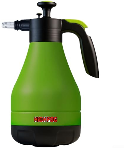 Gdfnmogo Botella pulverizadora a presión, capacidad de 4 litros, construcción de PP/PE, doble niebla/modos, mango ergonómico, para jardín, lavado de coches y riego de plantas (3 L)