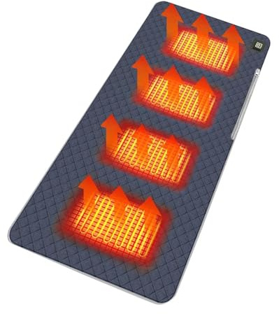 Cojín Calefactado para Silla Calefactor Eléctrico Sin Cable Con Niveles | Calentador Para Asiento De Camping Para Mamá, Papá, Estadio, Deportes, Camping, Oficina, Caza, Senderismo, Caderas, Cintur