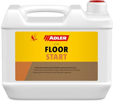 ADLER Floor-Start 5l Grundierung für Parkett Holzboden | Transparente, nicht vergilbende Grundierung mit sehr guter Isolierwirkung von Holzinhaltsstoffen und geringer Holzaufrauung