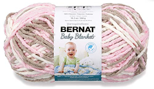 Bernat Baby Blanket Big Ball Yarn (04421) Little Petunias