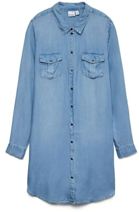 VERO MODA Female Jeanskleid VMSIGGA Kurzes Kleid