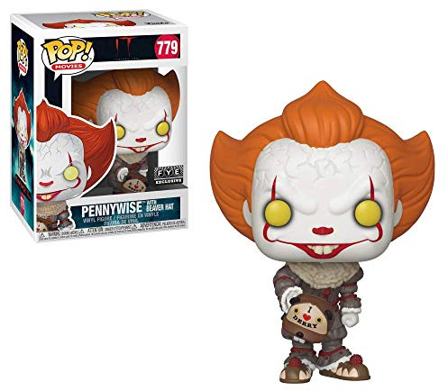 Funko Vinyl: Movies: It: Chapter 2 - Pennywise W/Beaver Hat W/Chase (Styles May Vary), Mehrfarben