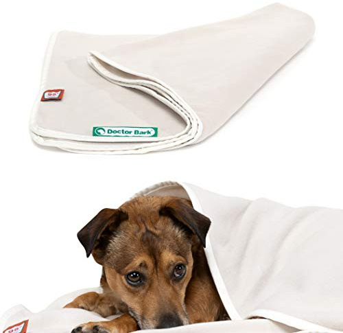Doctor Bark | kuschelige Hundedecke waschbar bis 95°C, hygienische, weiche Fleecedecke für Sofa und Hundebett, Flauschige Haustierdecke - Made in Germany (XL - 140x100 cm/Hellbeige)