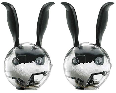 ZJHCC Salt and Pepper Grinder Set, Manual, Creative Rabbit Design, Multi-Functional Spice Bottle,2 Pieces