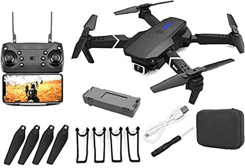 GPS Drone E88 Pro for Adults 4K Camera Foldable Live Video Drone RC Quadcopter Organize Aircrafts with 1Battery