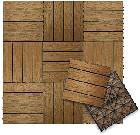 NewTechWood UltraShield Naturale 1 ft. x 1 ft. Composite Deck Tiles