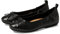 Fitflop Women's Allegro Bow Leather Ballet Pumps Flat, Black, 7 UK