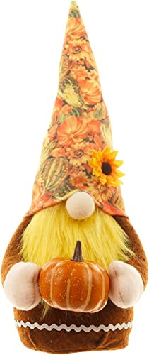 Tuzsocr Herbstdeko Wichtel Plüschfigur, für Thanksgiving und Weihnachten, B | Sorgt mit weichem Plüsch für gemütliche Atmosphäre auf Tisch oder Tablett, ideal als Partydeko und Geschenk