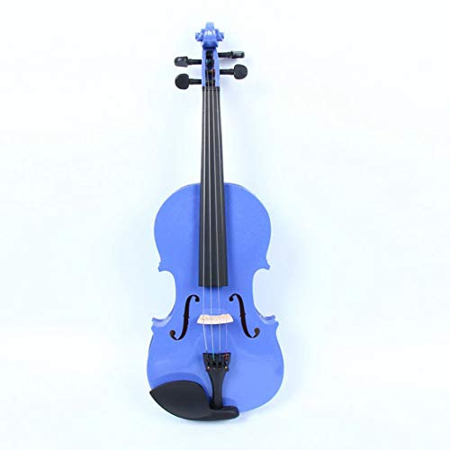 Violine Anfänger Farbsperrholz -Kinder Handgefertigte Basswood Violine, Anfänger Mahagoni Bunt Black Fingerboard Violine (Color : B, Size : 3/4)