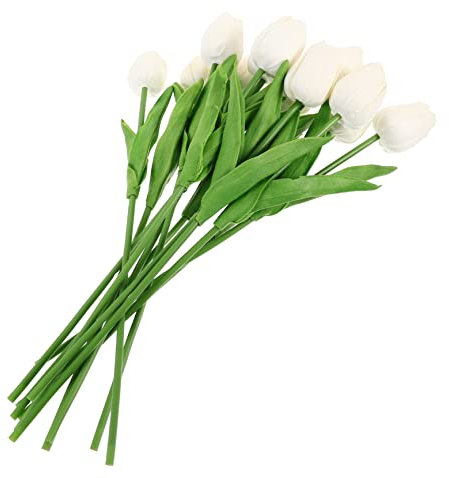 FUNOMOCYA 12St Tulpe künstliche Künstliche Tulpenblumen Seidentulpen hochzeitsdeko kunstpflanze Vasen Deko künstliche Blumen Pu Blumenarrangement Seidenblume schmücken