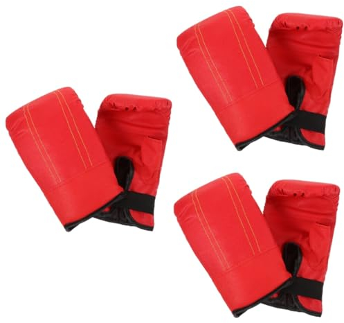 BESPORTBLE 3paare Kickboxing Handschuhe Atmungsaktive Boxhandschuhe Für Training Und Sparring Ergonomisches Design Für Erwachsene Für Wettkampf Und Fitness