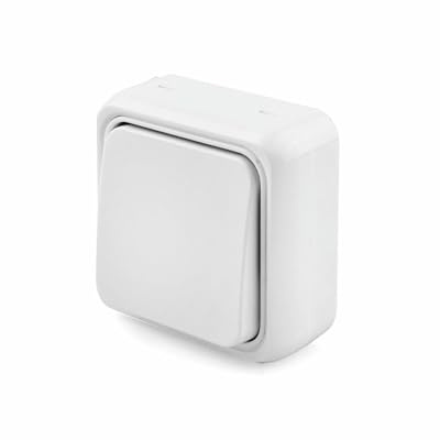 Conmutador 10A S-Superficie, diseño compacto, fácil instalación, ideal para controlar luces y dispositivos eléctricos en hogares y oficinas.