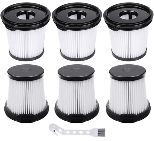 Leadaybetter 6 Pack IW1511UK BU3521UK BU3521UKTSB HEPA Filters Replacement for Shark IW1511UK IW3611UKT IW3510UK IW3511 IW3120 IW1111 IW1120 Detect Pro Lightweight Cordless Vacuum, Part XPRFIW100