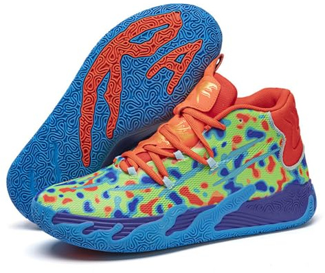 Hixingo Herren Basketballschuhe Sportschuhe High Top Sneaker Turnschuhe Anti-Rutsch Laufschuhe Basketball Schuhe Unisex Walkingschuhe für Aldult Jungen Mädchen