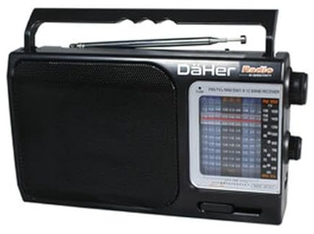 Radio de sobremesa Digital con sintonizador Am/FM, Altavoces estéreo, Puerto USB y Salida de Auriculares, para Disfrutar música y Noticias en casa.