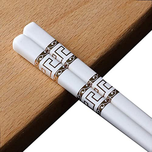 CSSQCSSUANB Palillos, Palillos Chinos 5 Pair Porcelain Chopsticks Gift Set Japanese Sushi Reusable Chopsticks Luxury Premium Chinese Chopsticks Bone China Non-Slip Dishwasher Safe Chopsticks B,E(A)