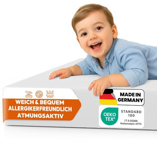 Foxx Matratzenkern für Baby Kindermatratze [60x120 cm, ohne Bezug] Hochwertiger Schaumstoffkern Polster Schaumstoffplatte Schaum Schaumstoff