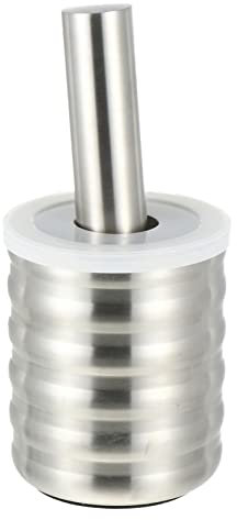 Cabilock Trita Aglio in Acciaio Inox Trita Aglio Da Cucina Bastoncino Schiaccia Aglio Facile Da Usare