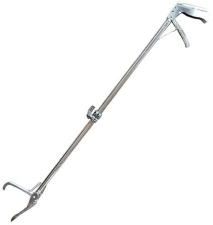 Gadpiparty Pinza in Acciaio Inossidabile Spessa Antiscivolo per Granchi e Aragoste Clip Multiuso per Pesca e Raccolta Rifiuti Design Forbice Leggera e Portatile per Uso Prolungato