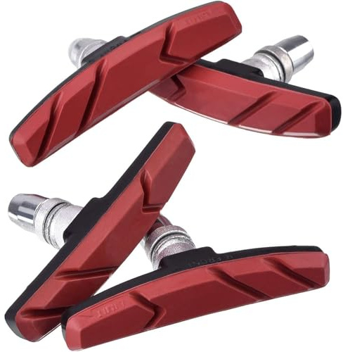 XIAOQENAN 4Pcs Bici Da Strada Pastiglia Freno Silenzioso Mountain Biciclette V Blocco Scarpa Parte di Ricambio Biciclette V-Brakes Blocco Scarpa Freno