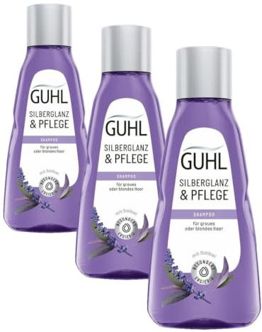 Guhl Champú plateado y cuidado de 50 ml (Paquete de 3)