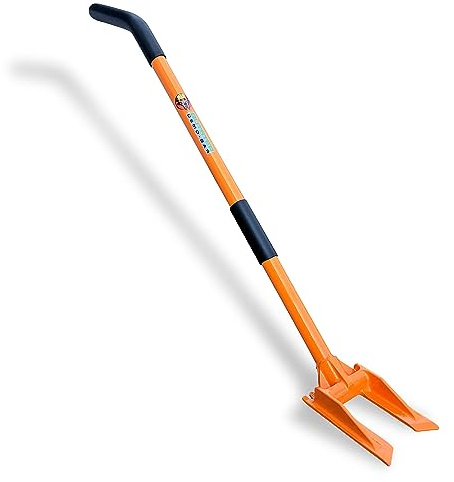 Gutster 48” Demolition Pry Bar & Crowbar – Round Handle Wrecking Bar for Ceiling & Wall Demo – Heavy Duty Nail Puller Tool for Contractors, Firefighters & Home Renovations