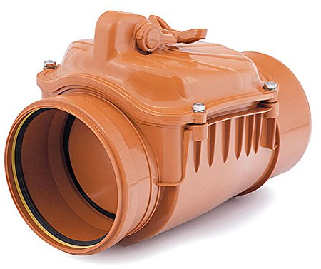 Ø160 mm ZB160 Rückstauklappe Rückstauverschluss Rückstauvent DN160 für KG,HT, Rattenstop