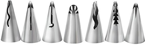 7 pièces/ensemble de buses pacifiques en acier inoxydable de glaçage de sucre russe conseils pâtisserie décoration gâteau décoration outils pour la cuisine pâtisserie